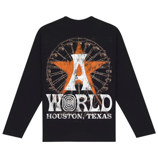 AK STUDIOS TRAVIS SCOTT "ASTROWORLD" LONG SLEEVE BLACK
