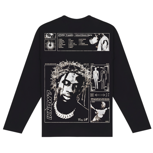 AK STUDIOS TRAVIS SCOTT "OTHER SIDE" LONG SLEEVE BLACK