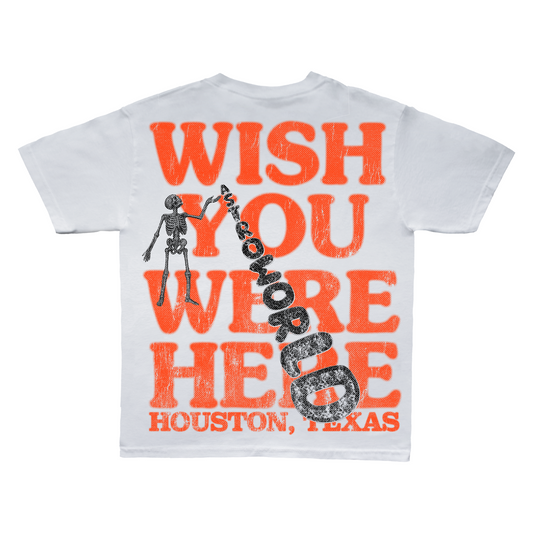 AK STUDIOS TRAVIS SCOTT "WISH YOU WERE HERE" TOUR TEE WHITE
