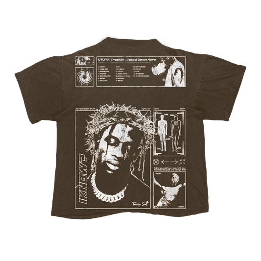 AK STUDIOS TRAVIS SCOTT "OTHER SIDE" TEE BROWN