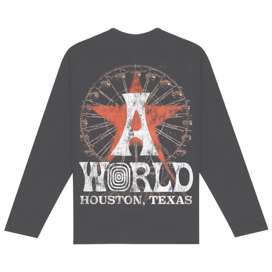 AK STUDIOS TRAVIS SCOTT "ASTROWORLD" LONG SLEEVE GREY