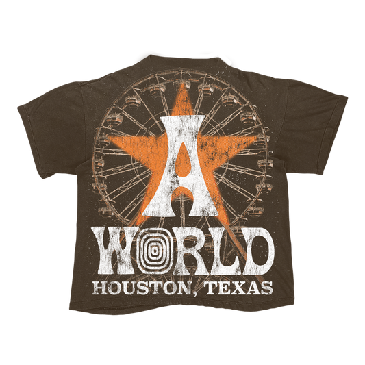 AK STUDIOS TRAVIS SCOTT "ASTROWORLD" TEE BROWN
