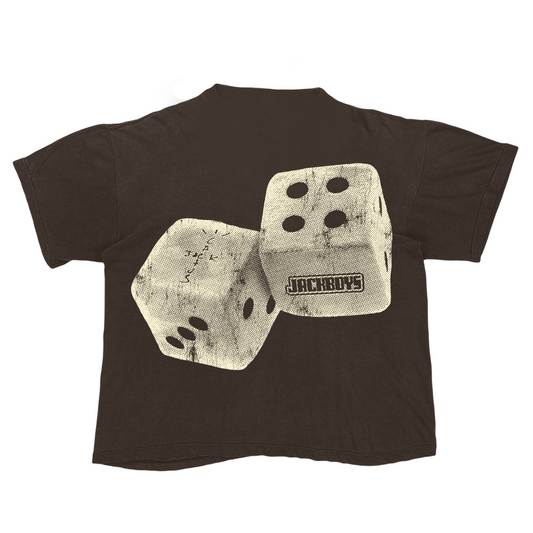 AK STUDIOS TRAVIS SCOTT "ROLL THE DICE" TOUR TEE BROWN