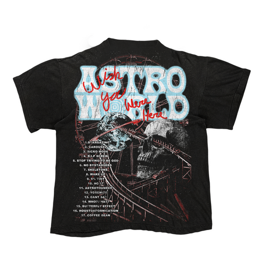 AK STUDIOS TRAVIS SCOTT "THE LAST RIDE" TOUR TEE BLACK