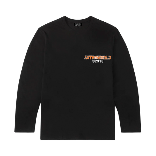 AK STUDIOS TRAVIS SCOTT "ASTROWORLD" LONG SLEEVE BLACK