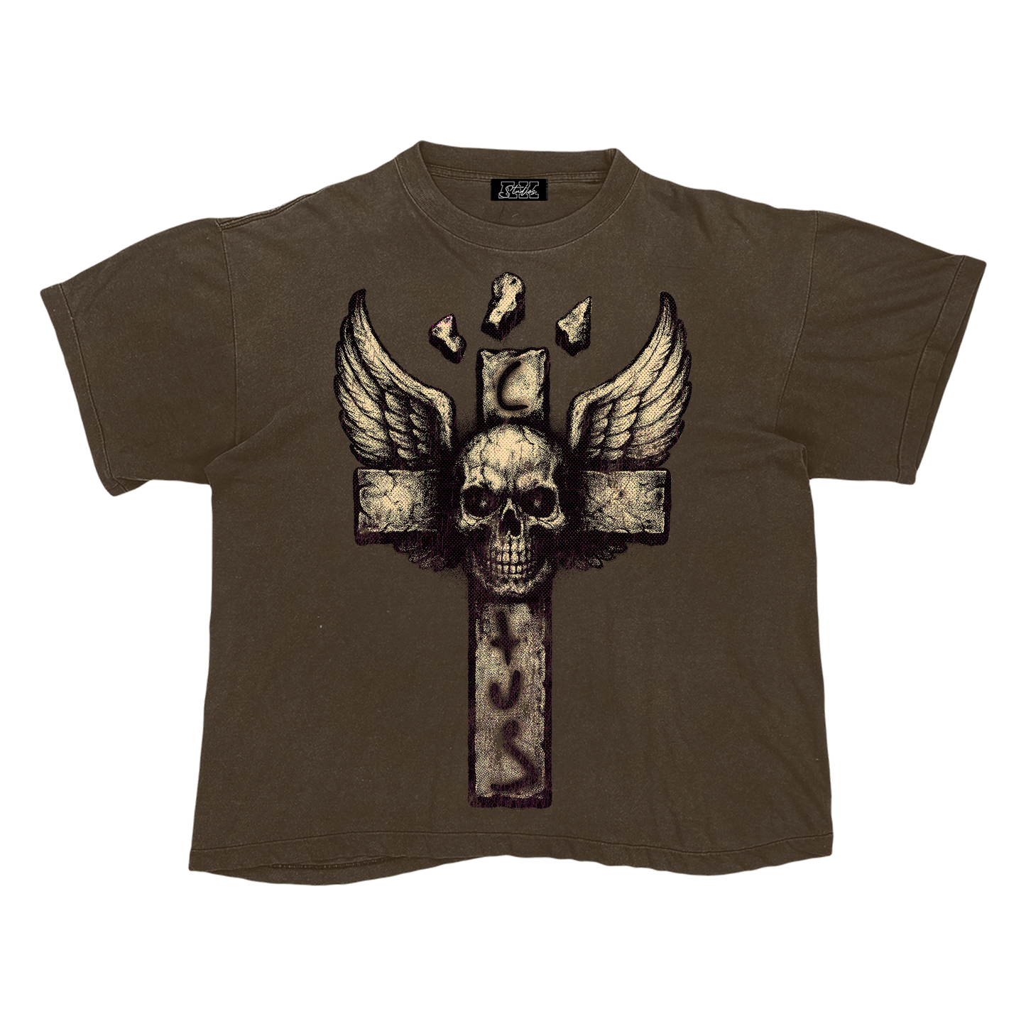 AK STUDIOS TRAVIS SCOTT "CRUCIFIXION" TEE BROWN