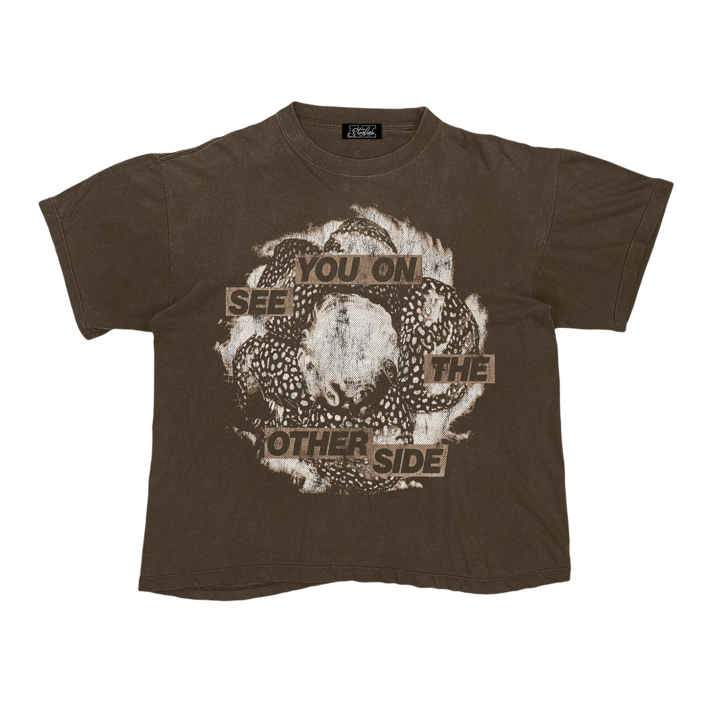 AK STUDIOS TRAVIS SCOTT "OTHER SIDE" TEE BROWN
