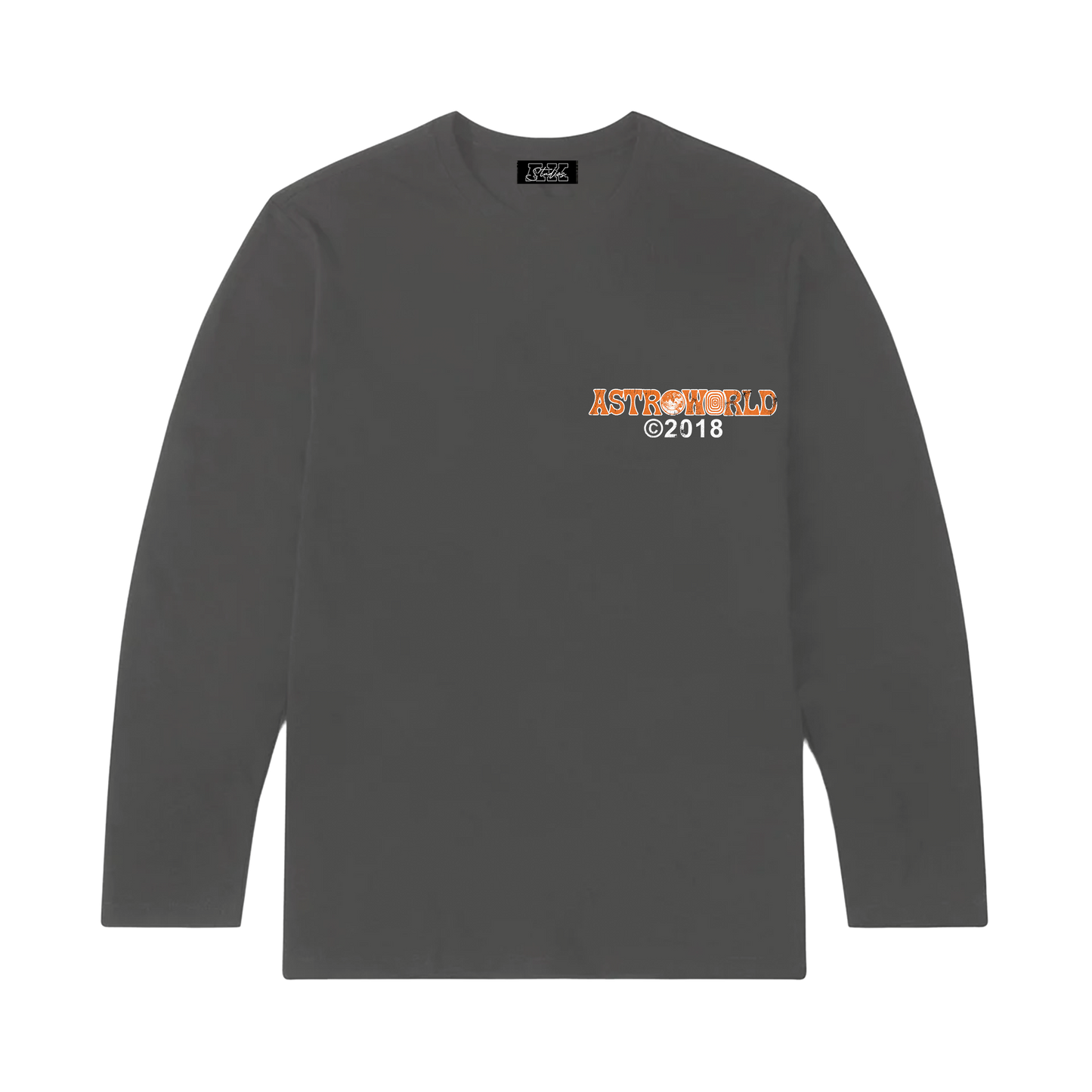 AK STUDIOS TRAVIS SCOTT "ASTROWORLD" LONG SLEEVE GREY