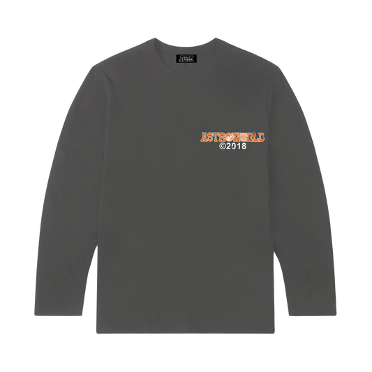 AK STUDIOS TRAVIS SCOTT "ASTROWORLD" LONG SLEEVE GREY