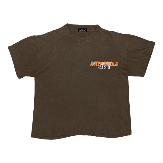 AK STUDIOS TRAVIS SCOTT "ASTROWORLD" TEE BROWN