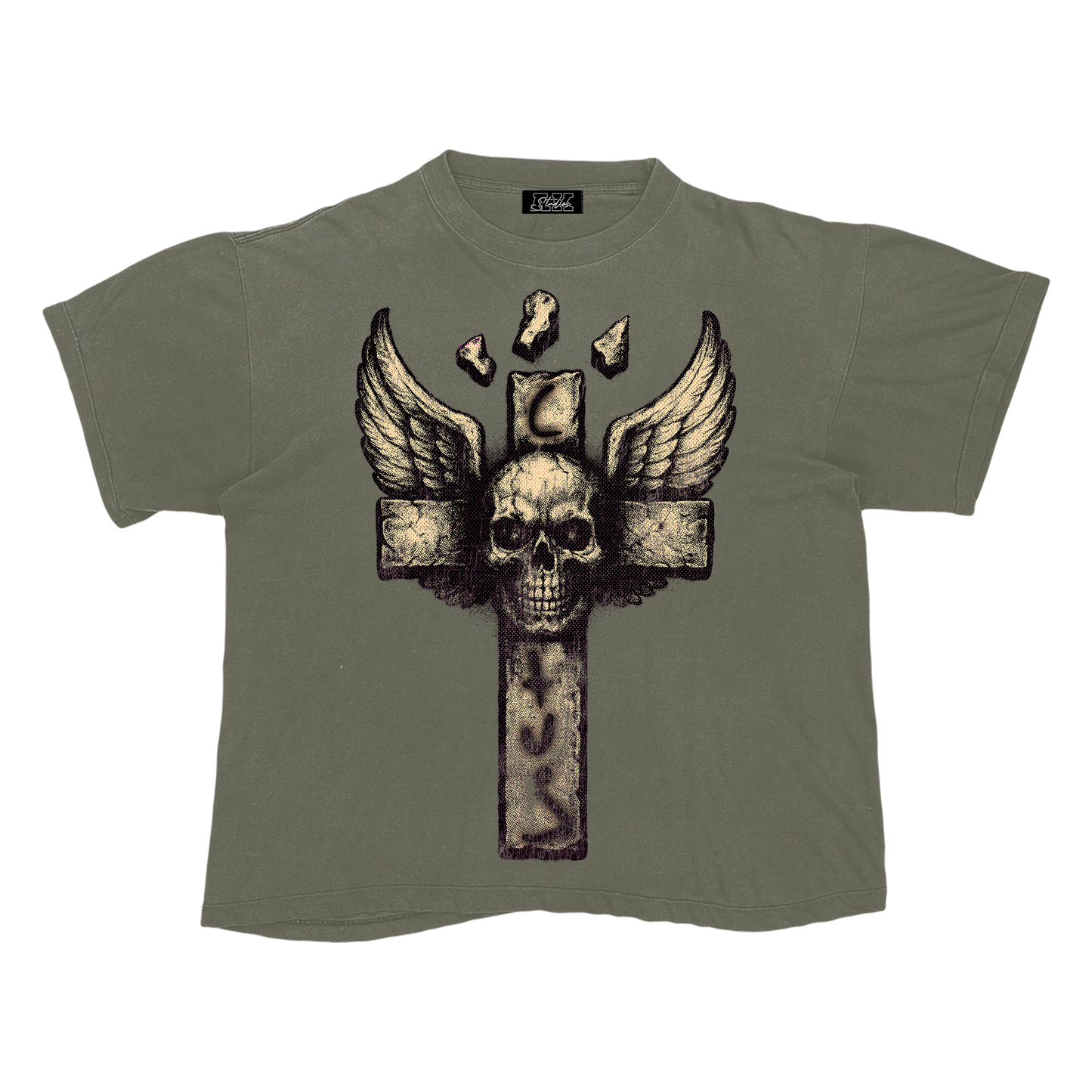 AK STUDIOS TRAVIS SCOTT "CRUCIFIXION" TEE OLIVE