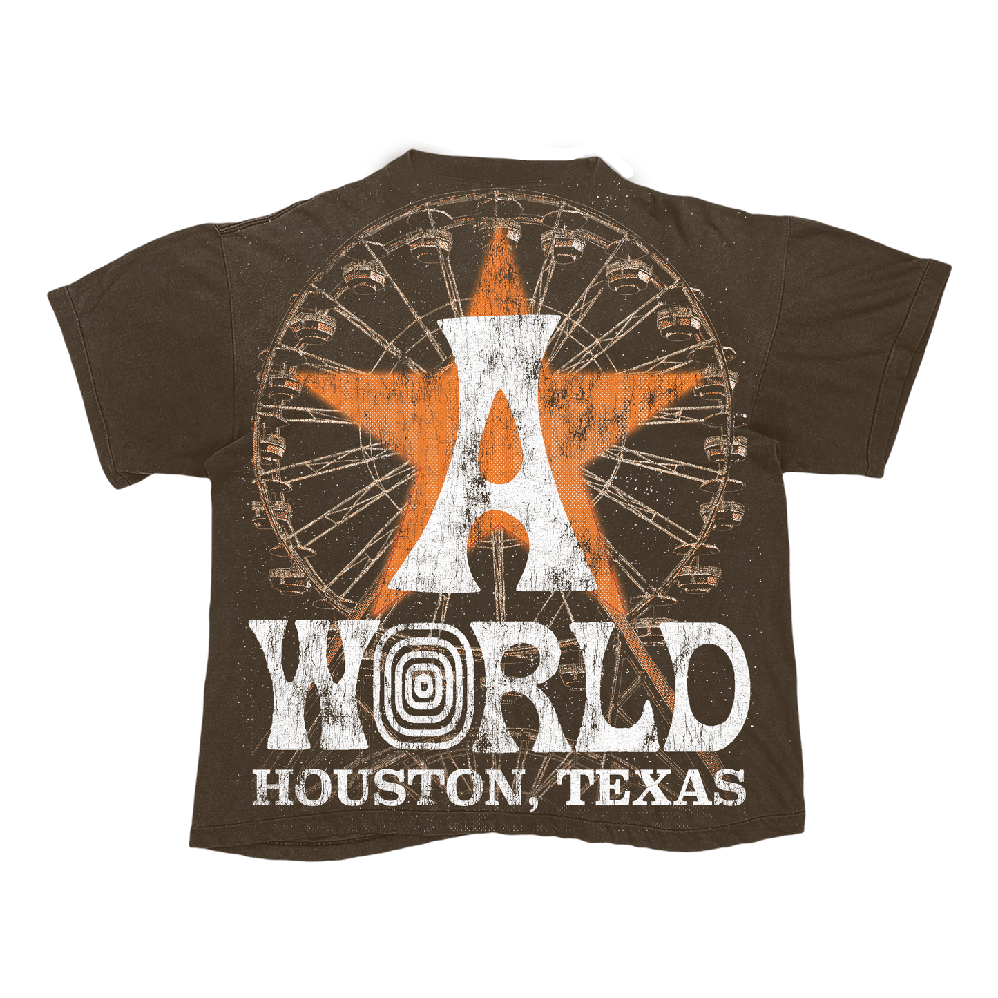 AK STUDIOS TRAVIS SCOTT "ASTROWORLD" TEE BROWN