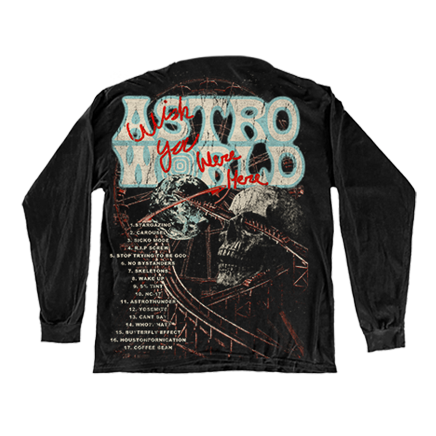 AK STUDIOS TRAVIS SCOTT "THE LAST RIDE" LONGSLEEVE BLACK