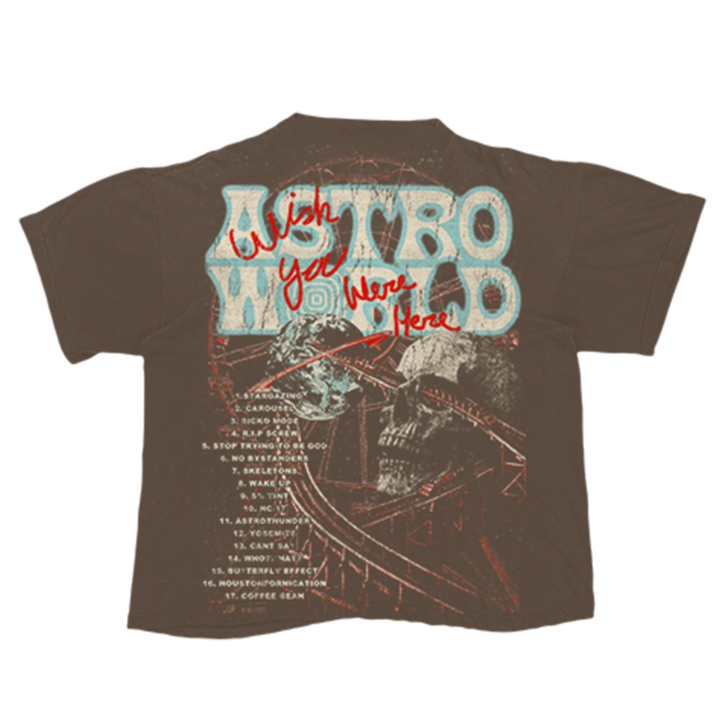 AK STUDIOS TRAVIS SCOTT "THE LAST RIDE" TEE BROWN